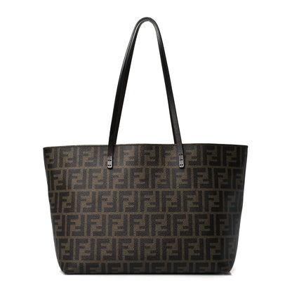 Fendi Zucca Spalmati Small Roll Tote Tobacco Orange 1 of 10