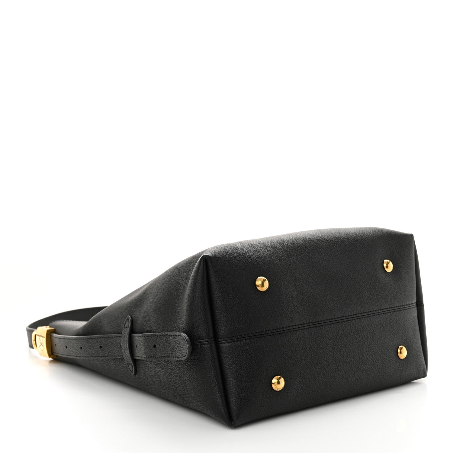 Louis Vuitton Grained Calfskin Low Key Hobo MM Black 5 of 12