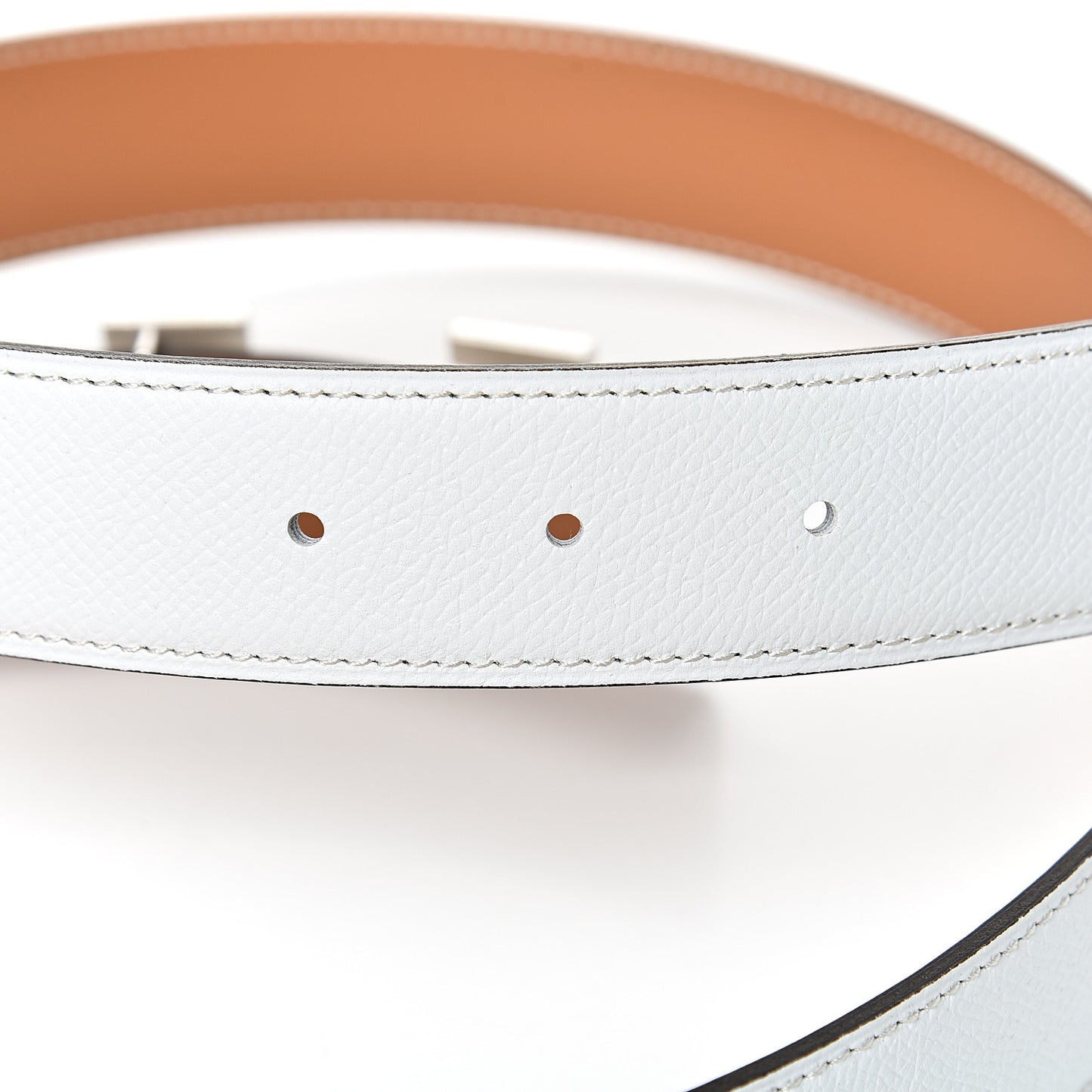 Epsom Chamonix 32mm H Belt 95 White Natural