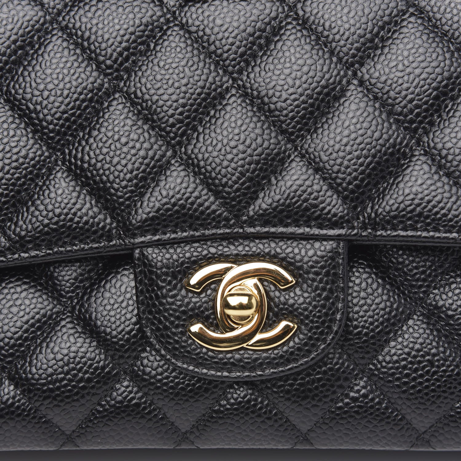 Chanel Caviar Quilted Medium Double Flap Black 8 of 10