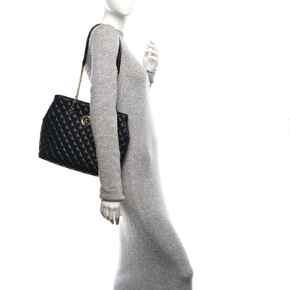 Versace Nappa Quilted Medusa Chain Shoulder Bag Black 2 of 10
