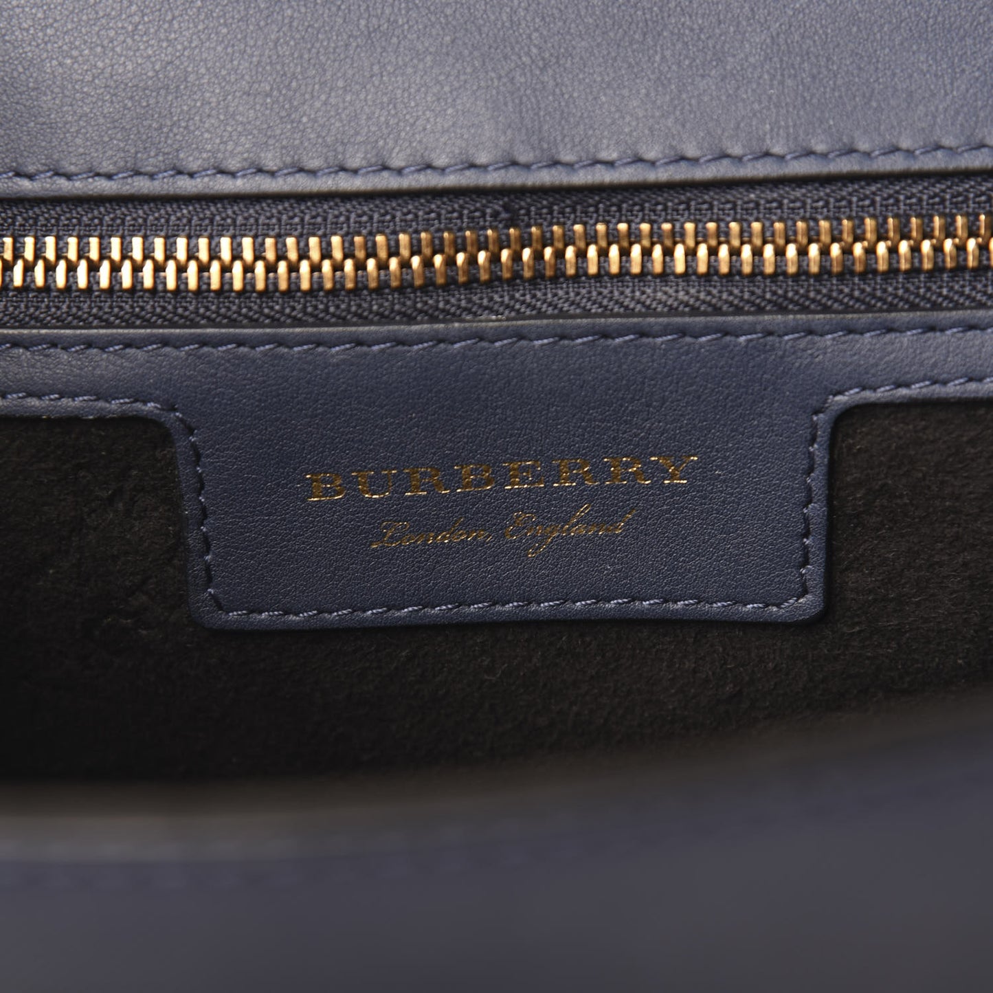 Trench Calfskin Medium DK88 Top Handle Bag Ink Blue