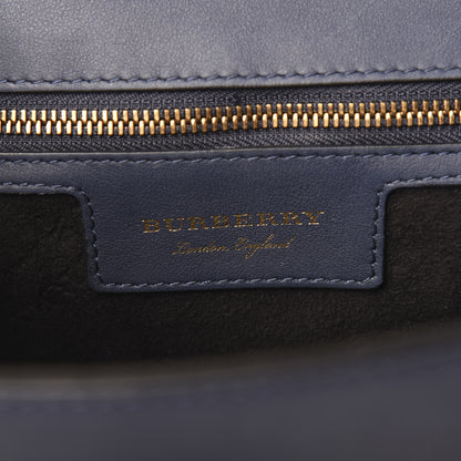 Burberry Trench Calfskin Medium DK88 Top Handle Bag Ink Blue 7 of 10