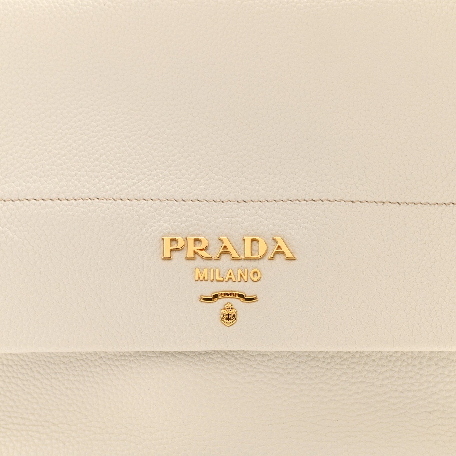 Prada Vitello Daino Flap Shoulder Bag Talco 9 of 11