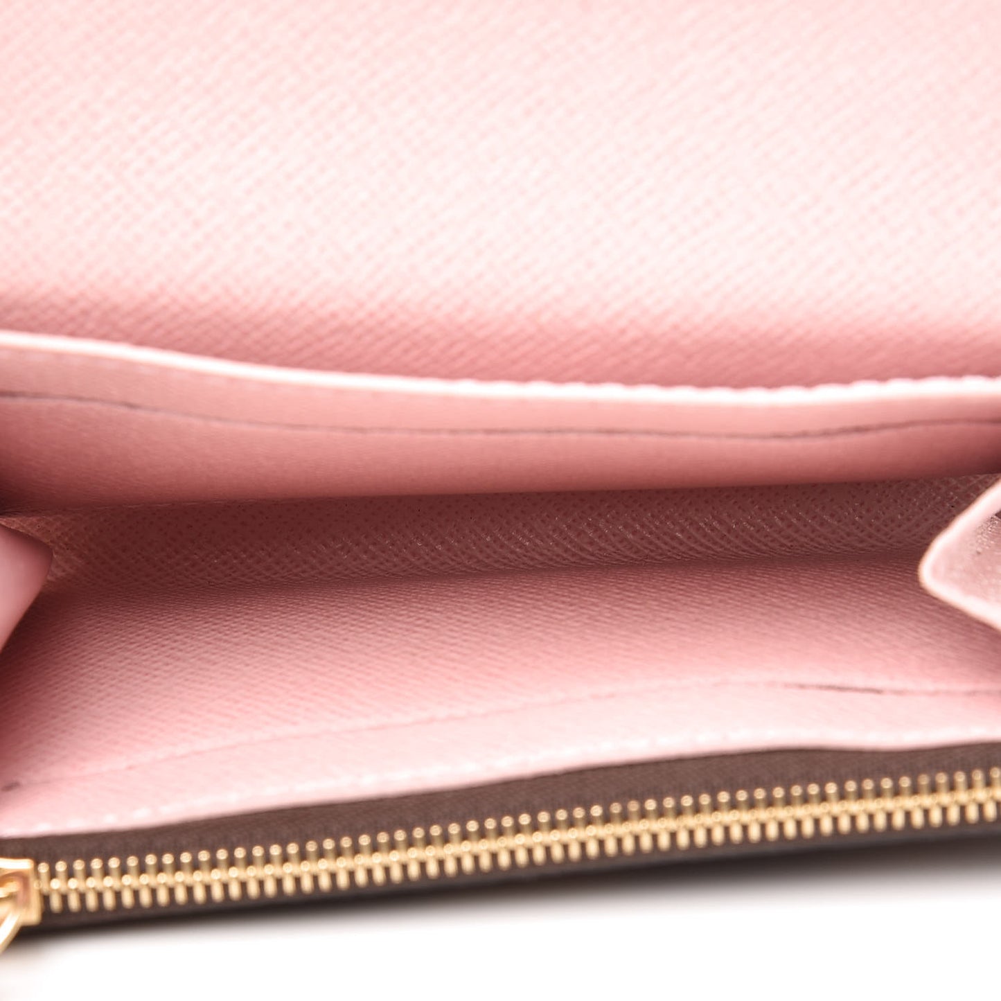 Damier Ebene Rosalie Coin Purse Rose Ballerine