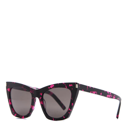 Saint Laurent New Wave SL214 Kate Cat Eye Sunglasses Pink Black 1 of 7