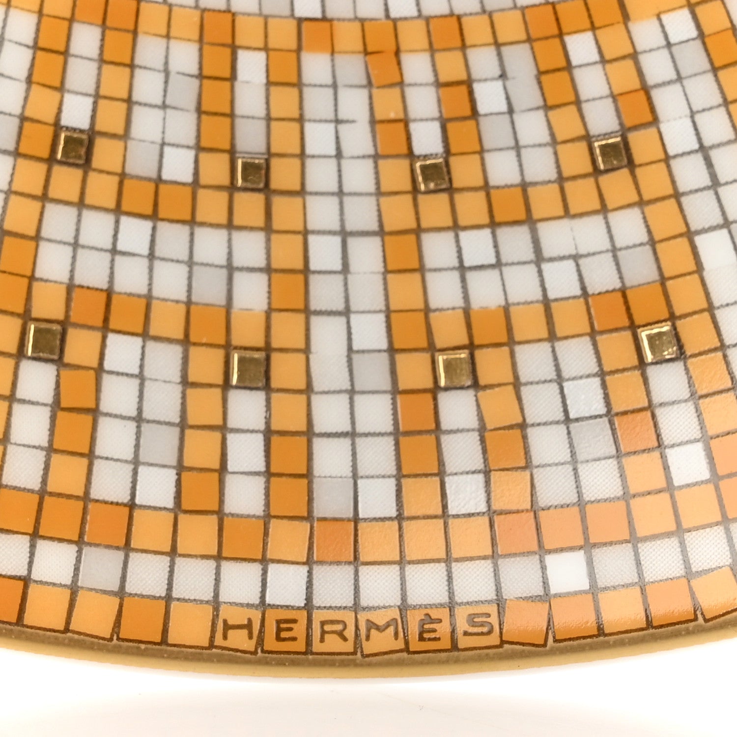 Hermes Porcelain Mosaique au 24 Dessert Plate 8.3 2 of 6
