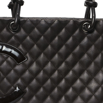 Chanel Calfskin Quilted Large Cambon Tote Brown 8 of 12