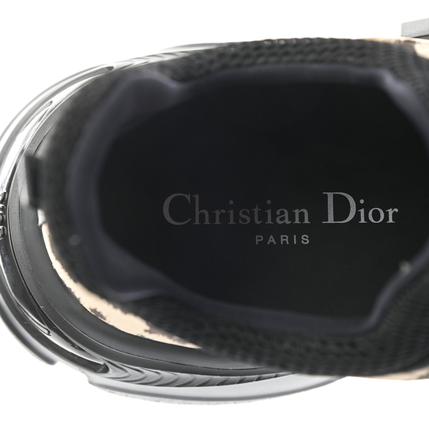 Christian Dior Technical Fabric Nylon Leopard Print Womens D-Wander Sneakers 38 Black 8 of 9