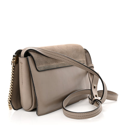 Chloe Suede Calfskin Small Faye Shoulder Bag Motty Grey 3 of 9