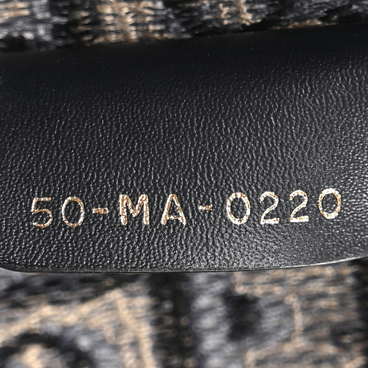Oblique Embroidered Saddle Bag Blue