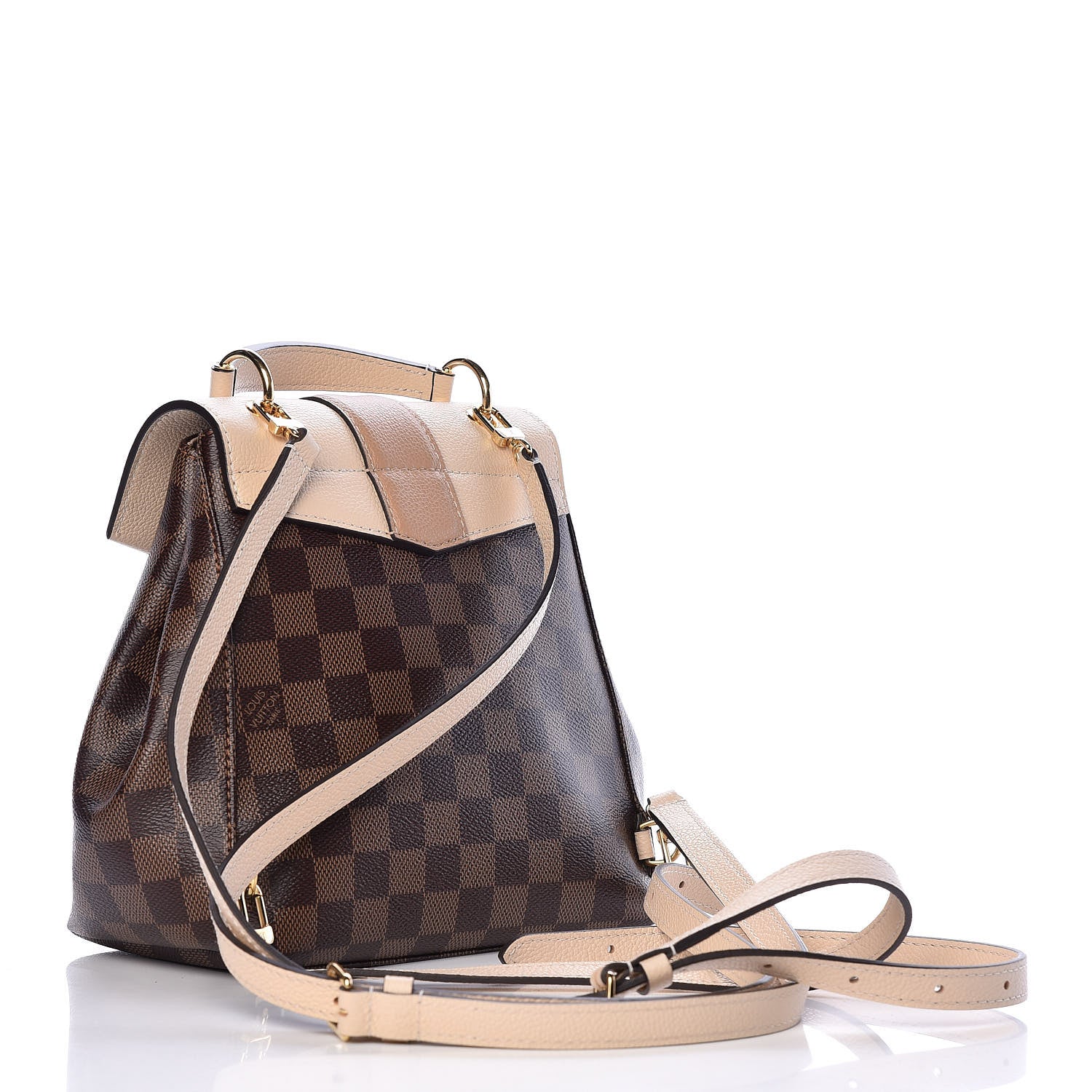 Louis Vuitton Damier Ebene Clapton Backpack Creme 3 of 11