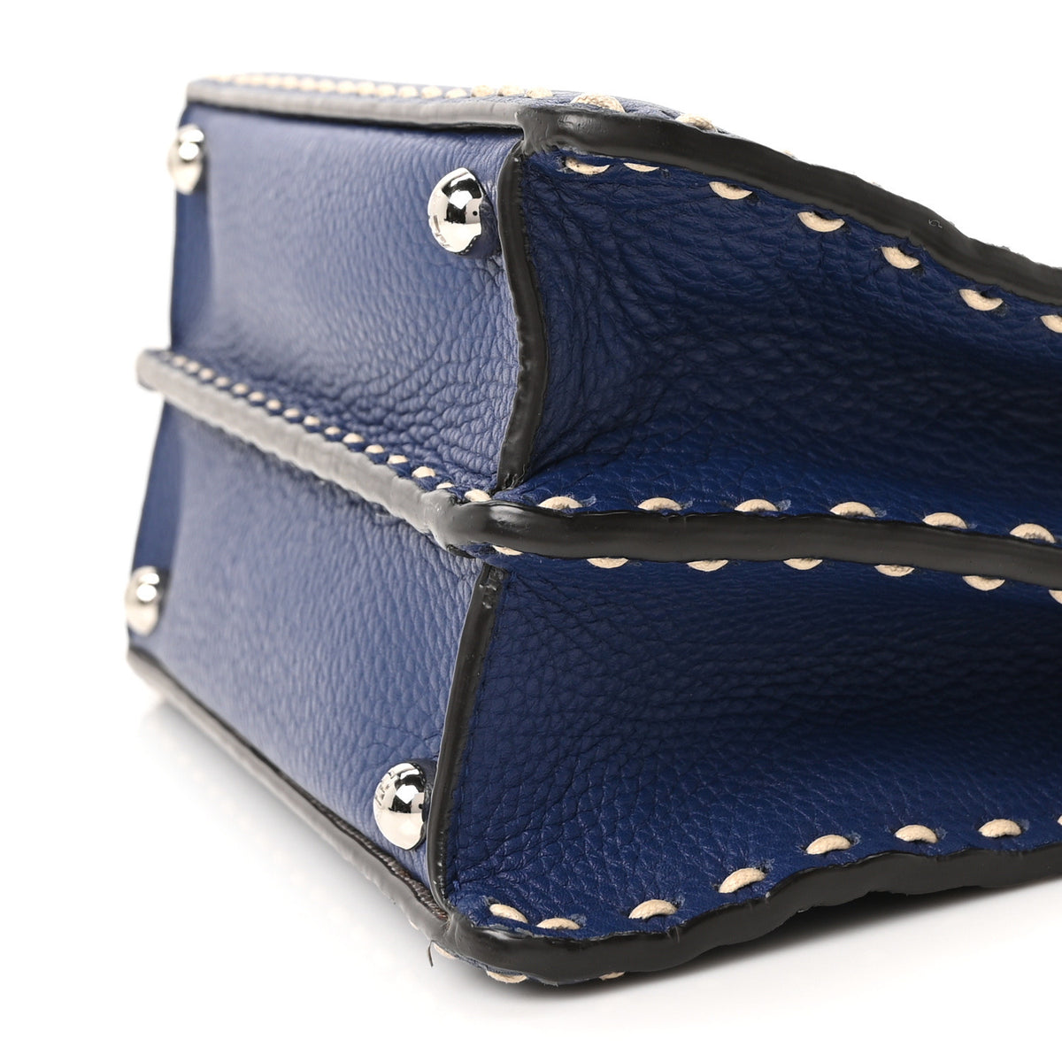 Cuoio Romano Selleria Chamois Small Peekaboo I SEE U Satchel Blue