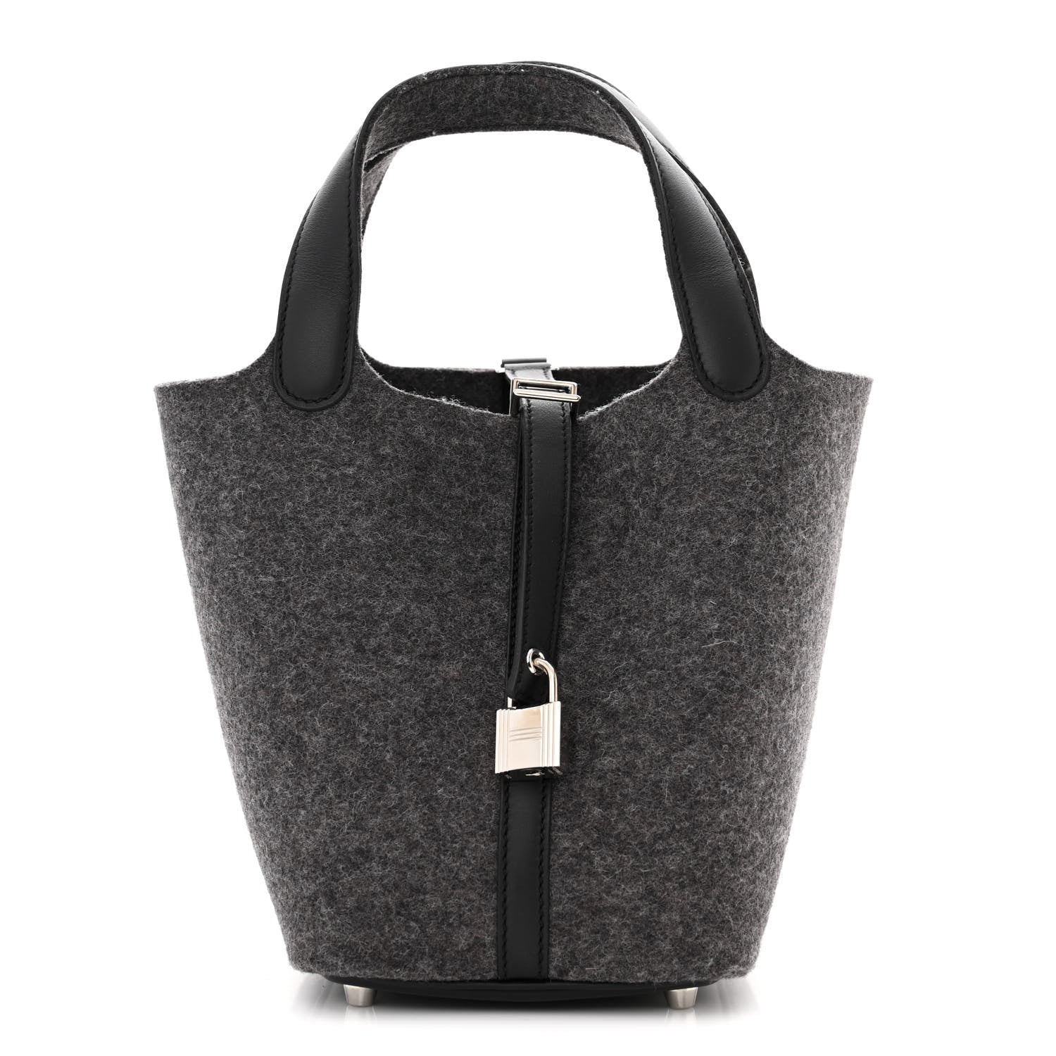 Hermes Feutre Swift Picotin Lock 18 PM Gris Moyen Black 1 of 11