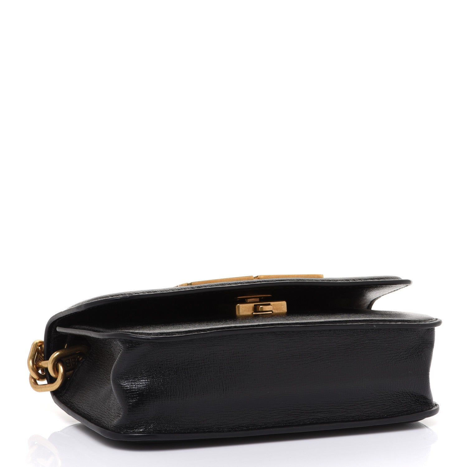 Balenciaga Calfskin Stripe Embossed Gossip Chain Bag XS Black 4 of 12