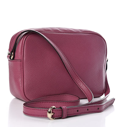 Gucci Pebbled Calfskin Small Soho Disco Bag Peonia Flower 3 of 10
