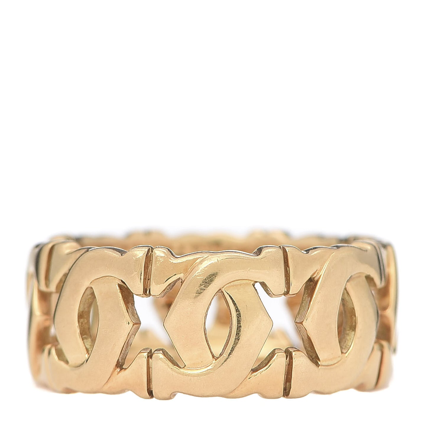 18K Yellow Gold Entrelaces Ring 50 5.25