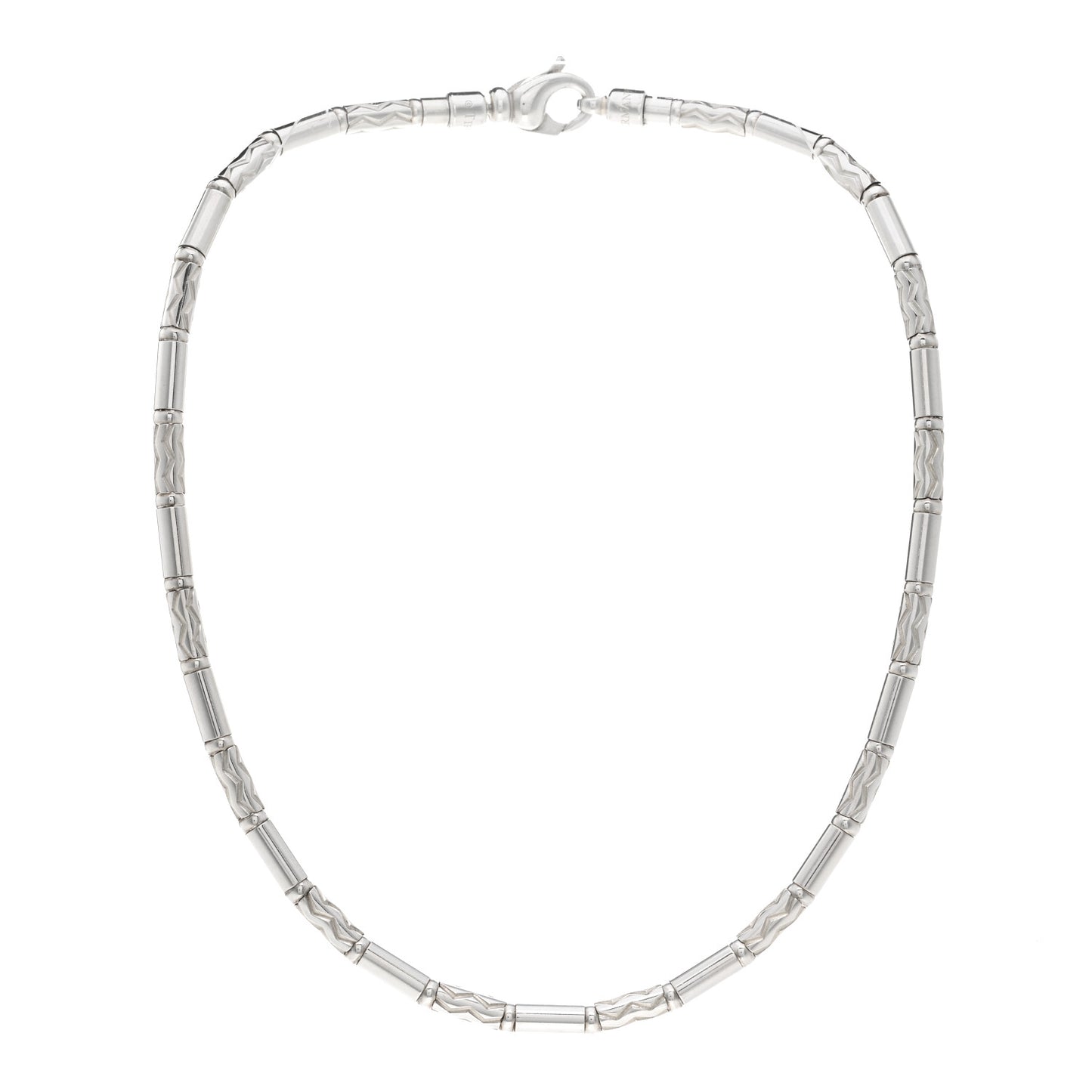 Sterling Silver Aztec Zig Zag Necklace