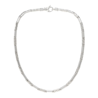 Tiffany Sterling Silver Aztec Zig Zag Necklace 1 of 4