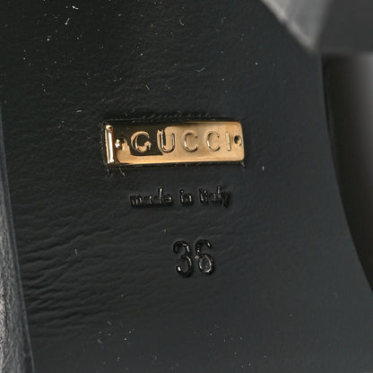 Gucci Austin Calfskin Interlocking G Knee High Boots 36 Black 7 of 7