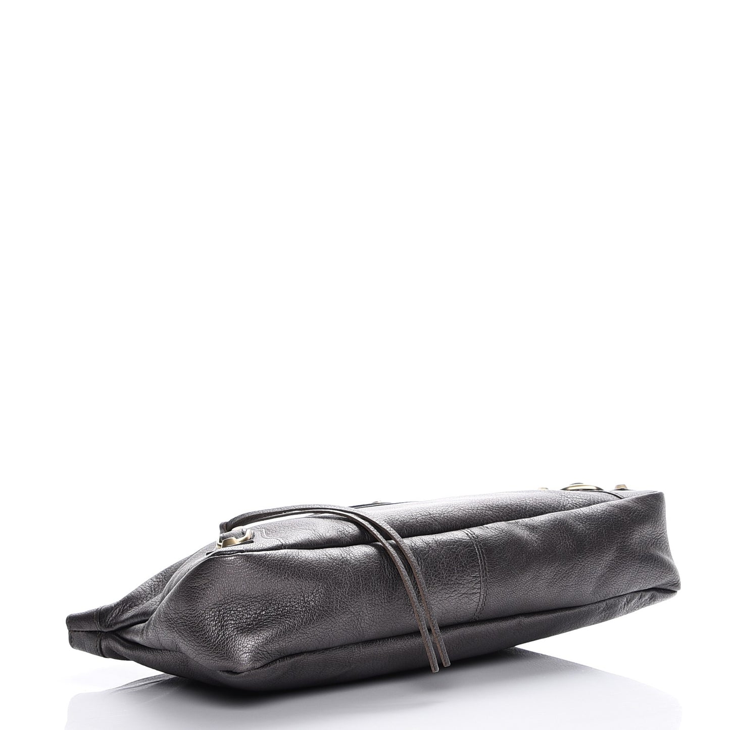 Chevre Classic Gold Hardware Premier Clutch Bronze