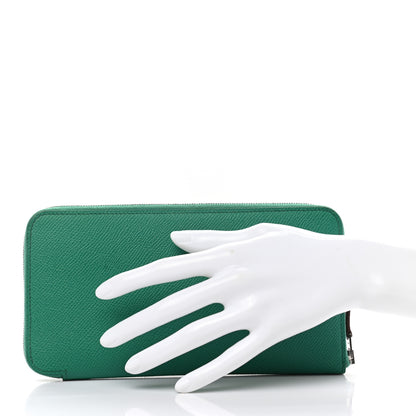 Hermes Epsom Silk'In Wallet Vert Jade 2 of 9