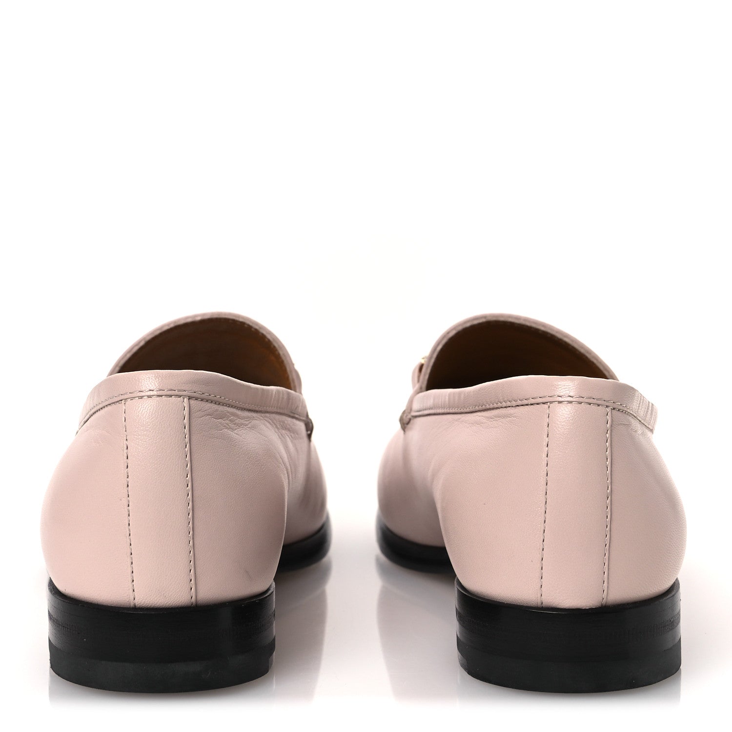 Gucci Malaga Kid Crystal Horsebit Womens Jordaan Loafers 37 Pink Hibiscus 6 of 14