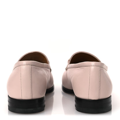 Gucci Malaga Kid Crystal Horsebit Womens Jordaan Loafers 37 Pink Hibiscus 6 of 14