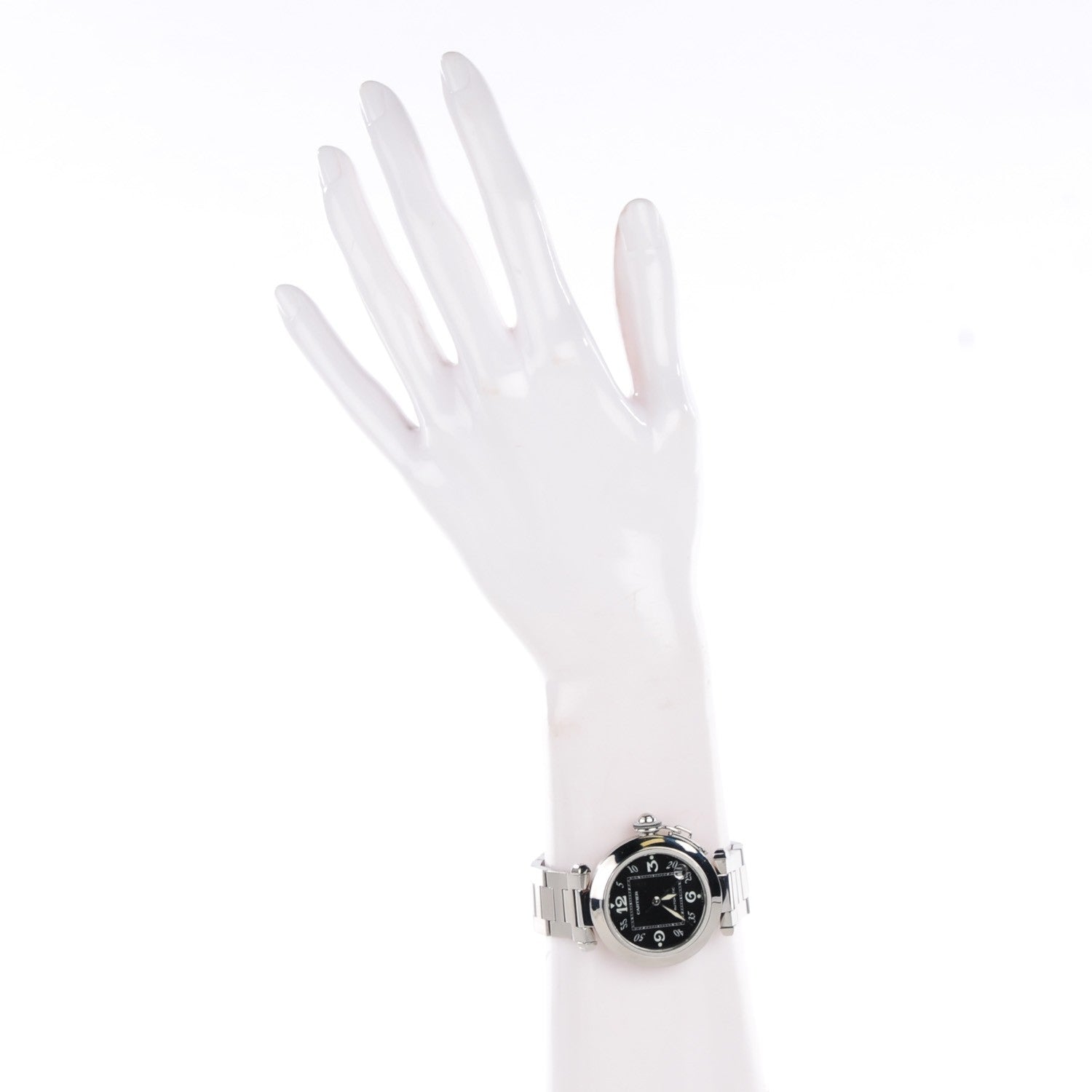 Cartier Stainless Steel 35mm Pasha C Automatic Watch Black 3 of 10