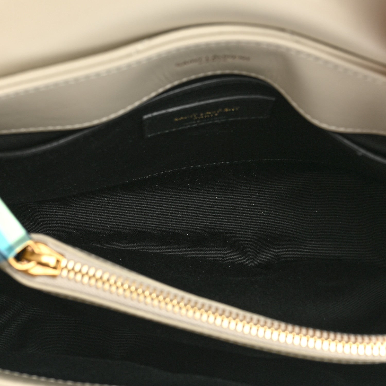 Saint Laurent Calfskin Y Quilted Monogram Small Loulou Chain Satchel Crema Soft 6 of 10
