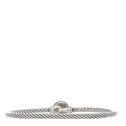 David Yurman Sterling Silver Black Orchid 3mm Chatelaine Bracelet 2 of 4
