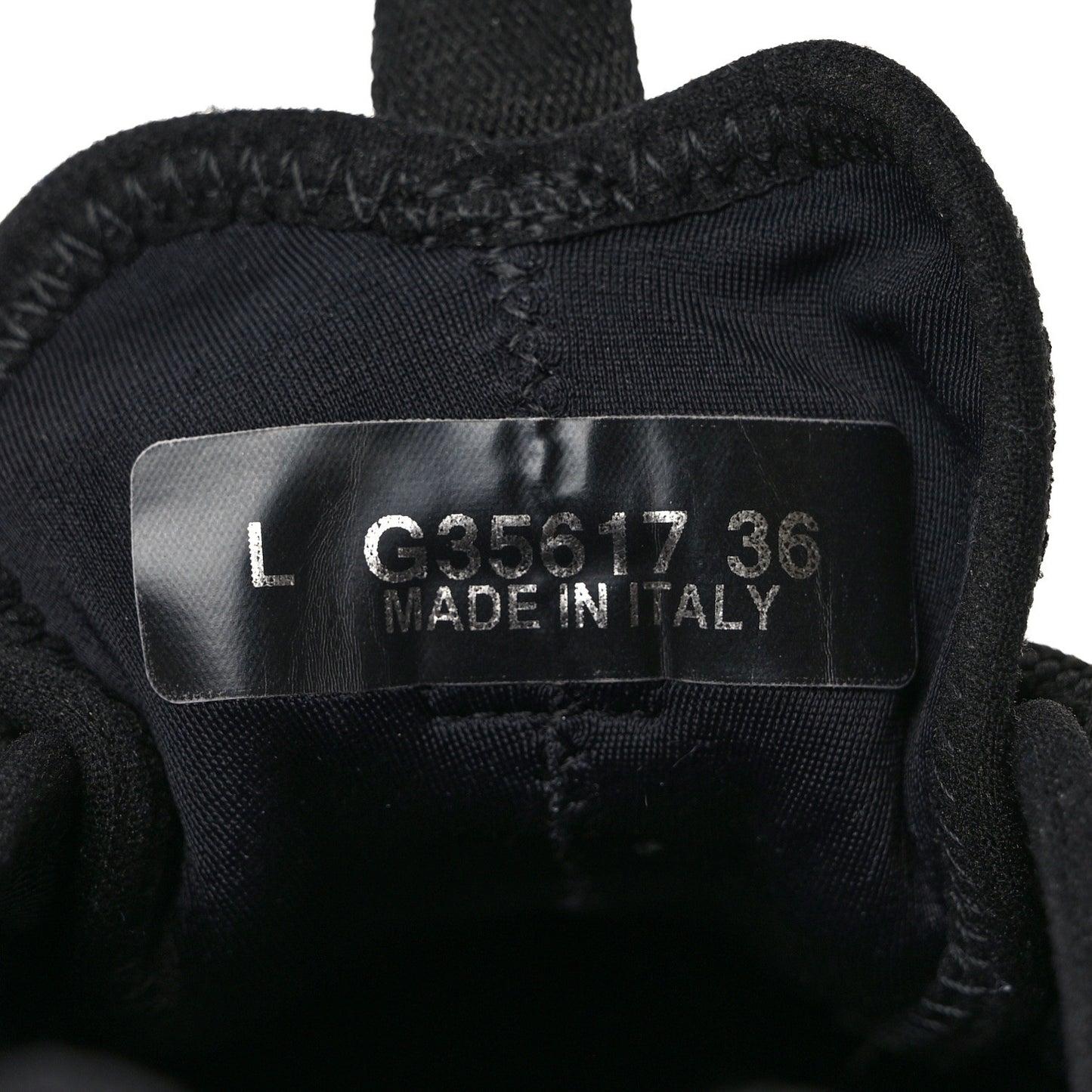Velvet Calfskin Mixed Fibers CC Sneakers 36 Black