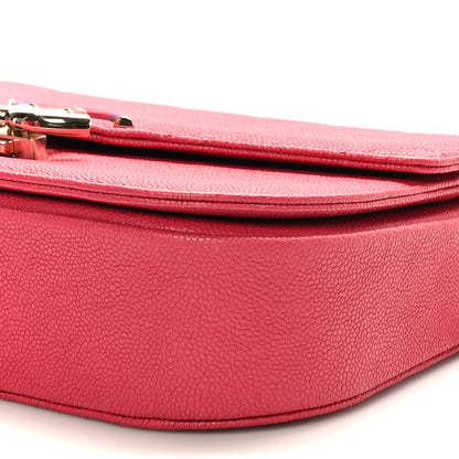 Chanel Grained Calfskin Quilted Medium Cuba Top Handle Flap Pink 9 of 9