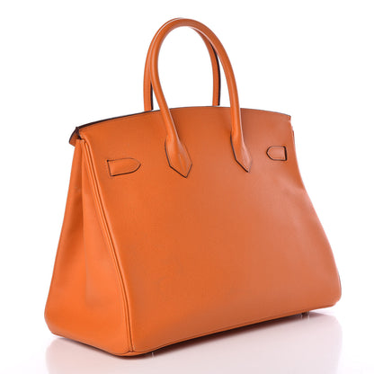 Hermes Epsom Birkin 35 Orange 3 of 17