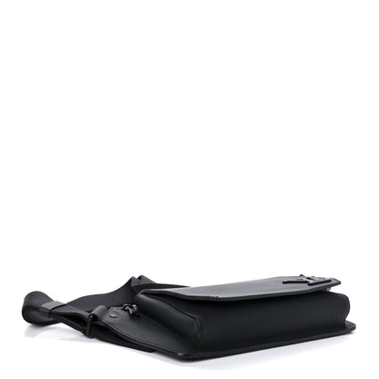 Louis Vuitton Grained Calfskin Aerogram Slingbag Black 4 of 11