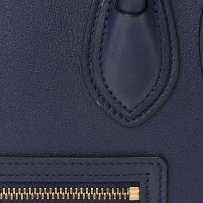 Celine Smooth Calfskin Nano Luggage Navy Blue 13 of 16
