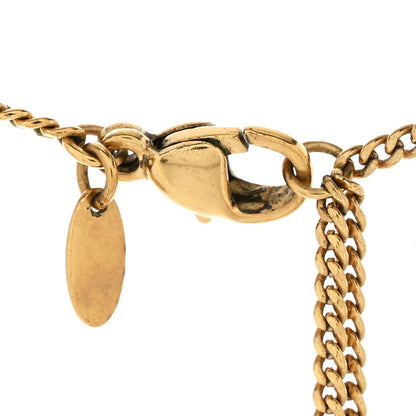 Chanel Resin CC Pendant Necklace Gold 5 of 7