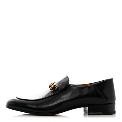 Gucci Goatskin Mens Horsebit Loafers 9.5 Black 1 of 12