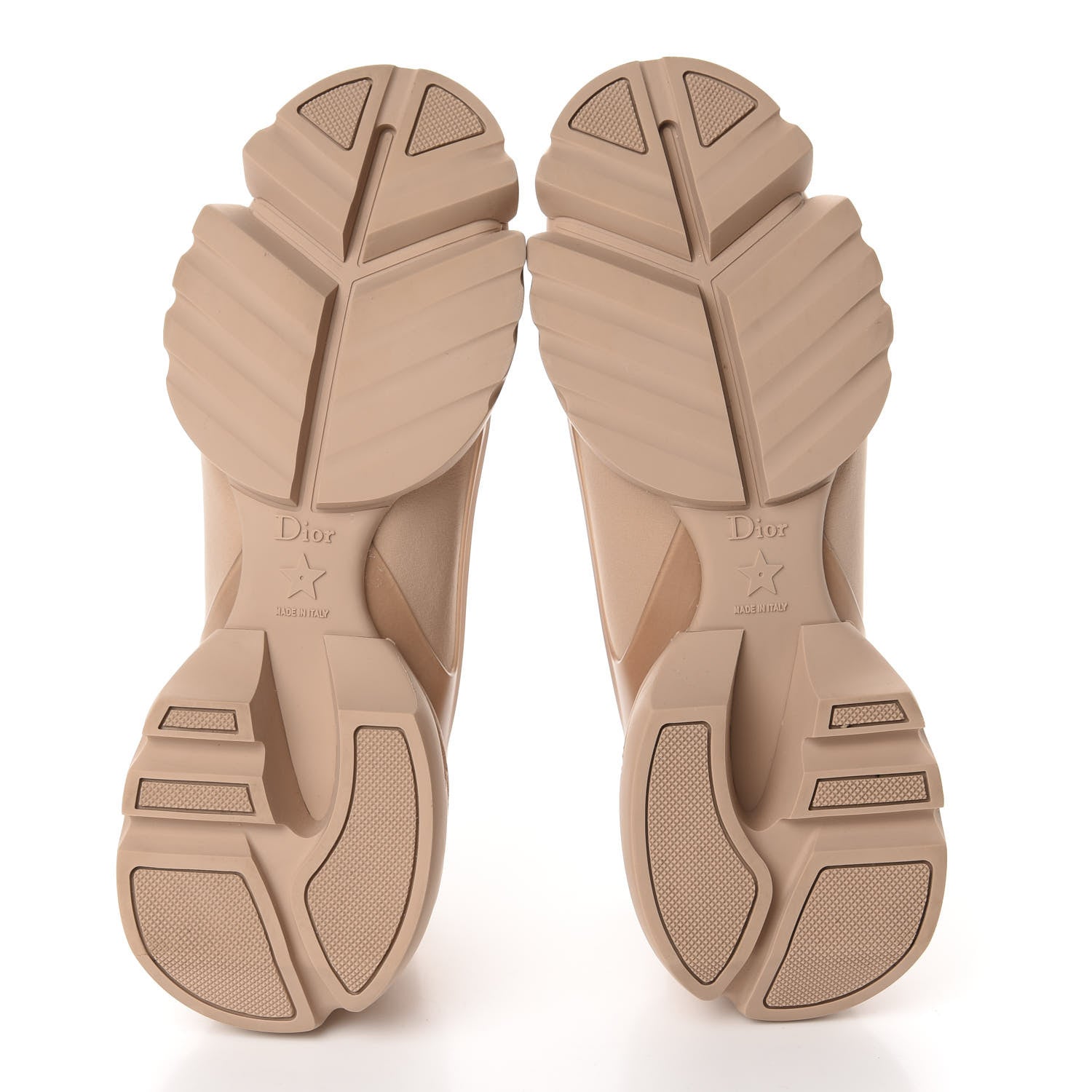 Christian Dior Neoprene Rubber Womens D-Connect Sneakers 39.5 Nude 6 of 8