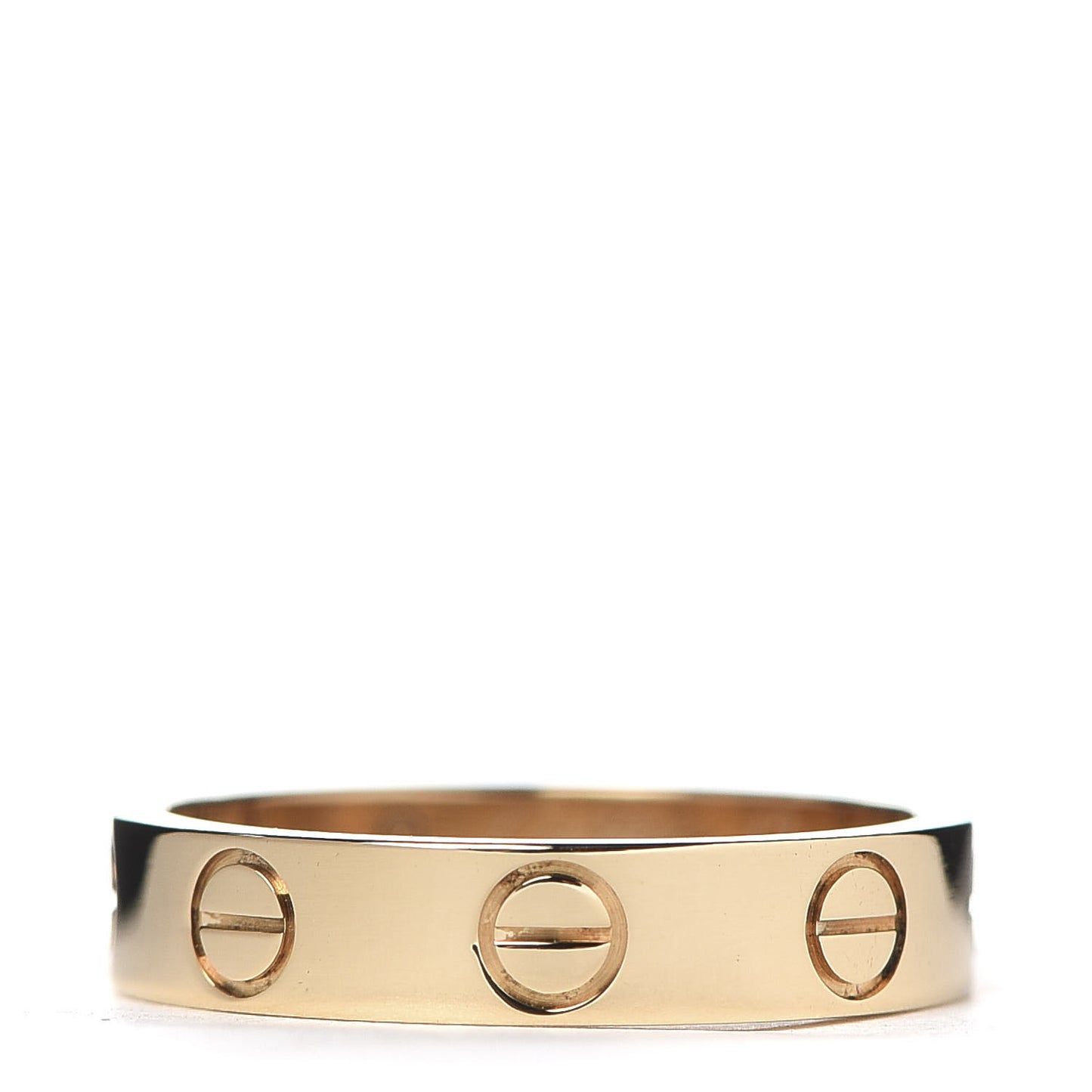 18K Yellow Gold 3.5mm LOVE Wedding Band Ring 47 4