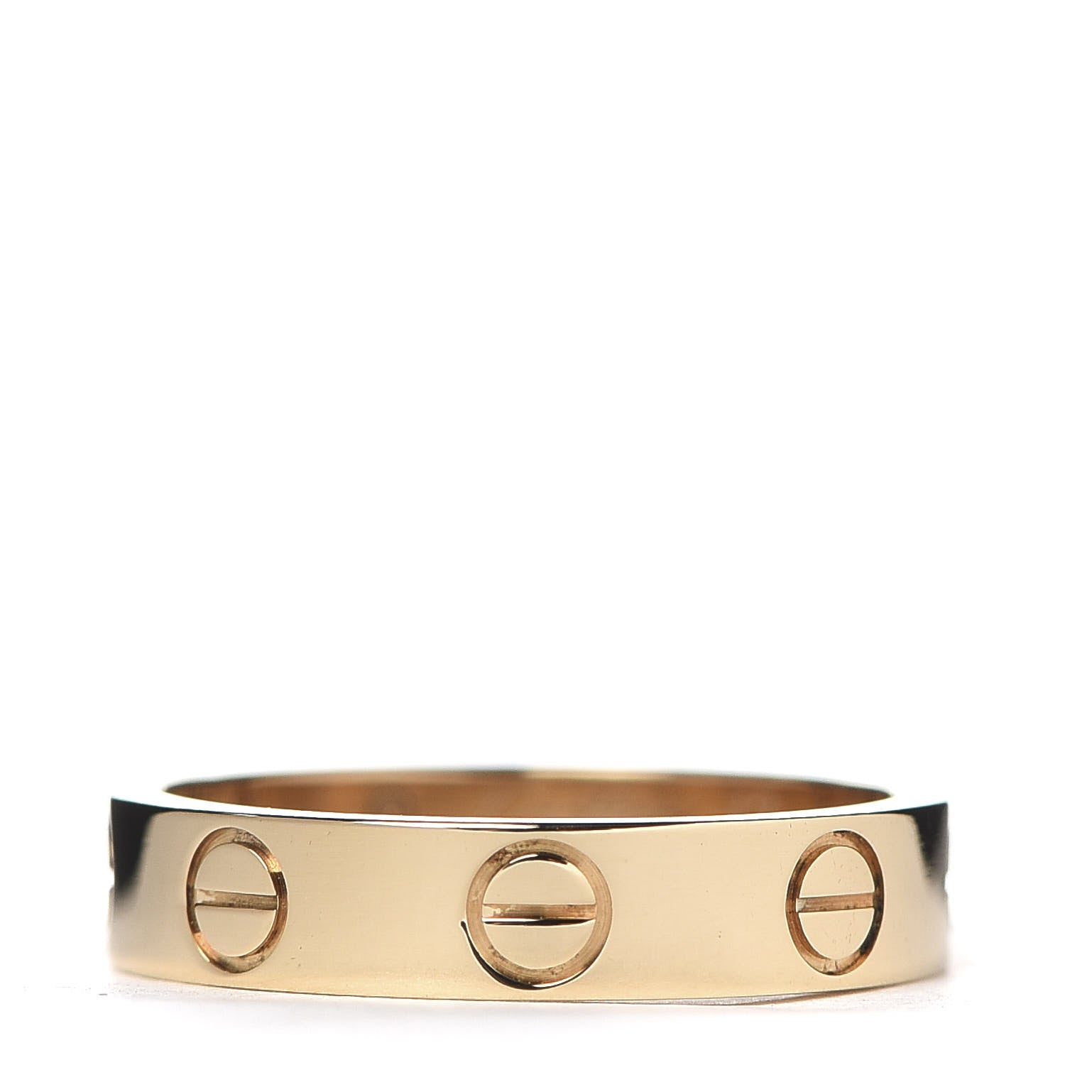 Cartier 18K Yellow Gold 3.5mm LOVE Wedding Band Ring 47 4 1 of 5