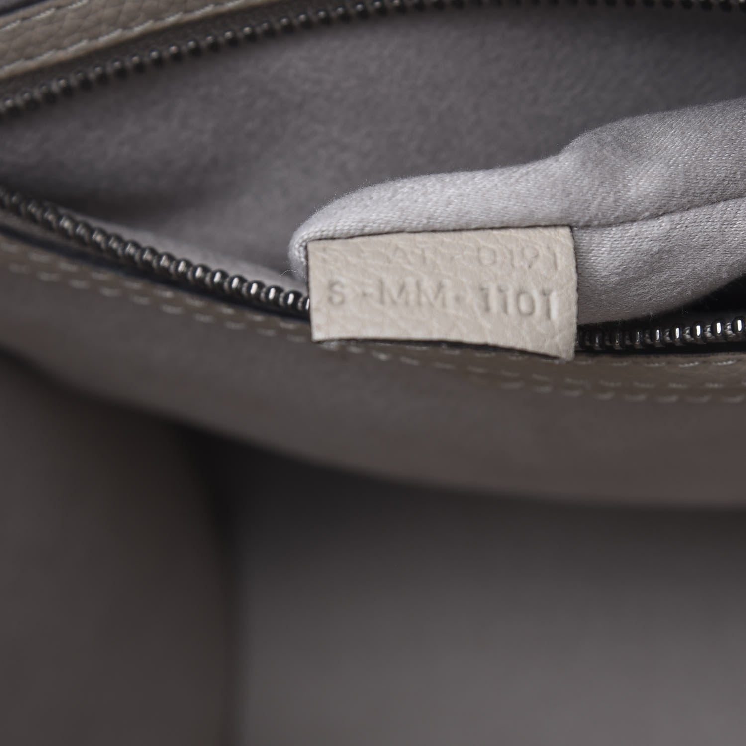Celine Drummed Calfskin Mini Luggage Dune 7 of 18
