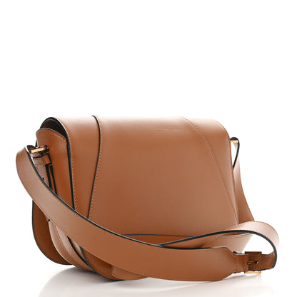 Versace Grained Calfskin Virtus Shoulder Bag Brown 3 of 14