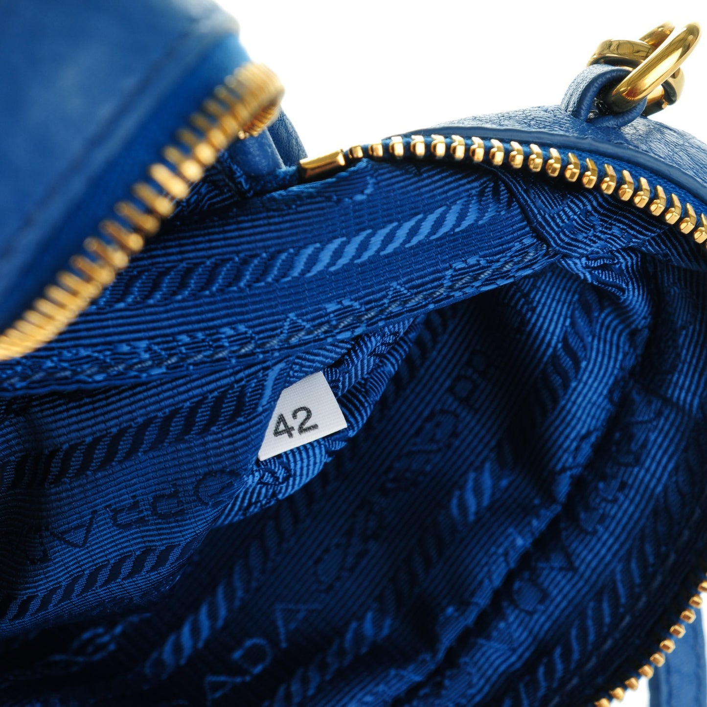 Vitello Daino Mini Camera Crossbody Cobalto