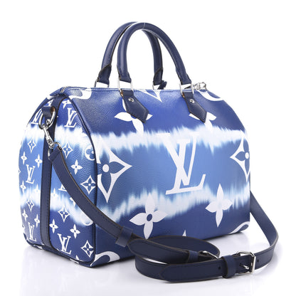 Louis Vuitton Monogram Escale Speedy Bandouliere 30 Blue 4 of 11