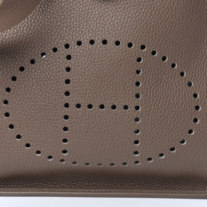 Hermes Taurillon Clemence Evelyne III PM Etoupe 9 of 12