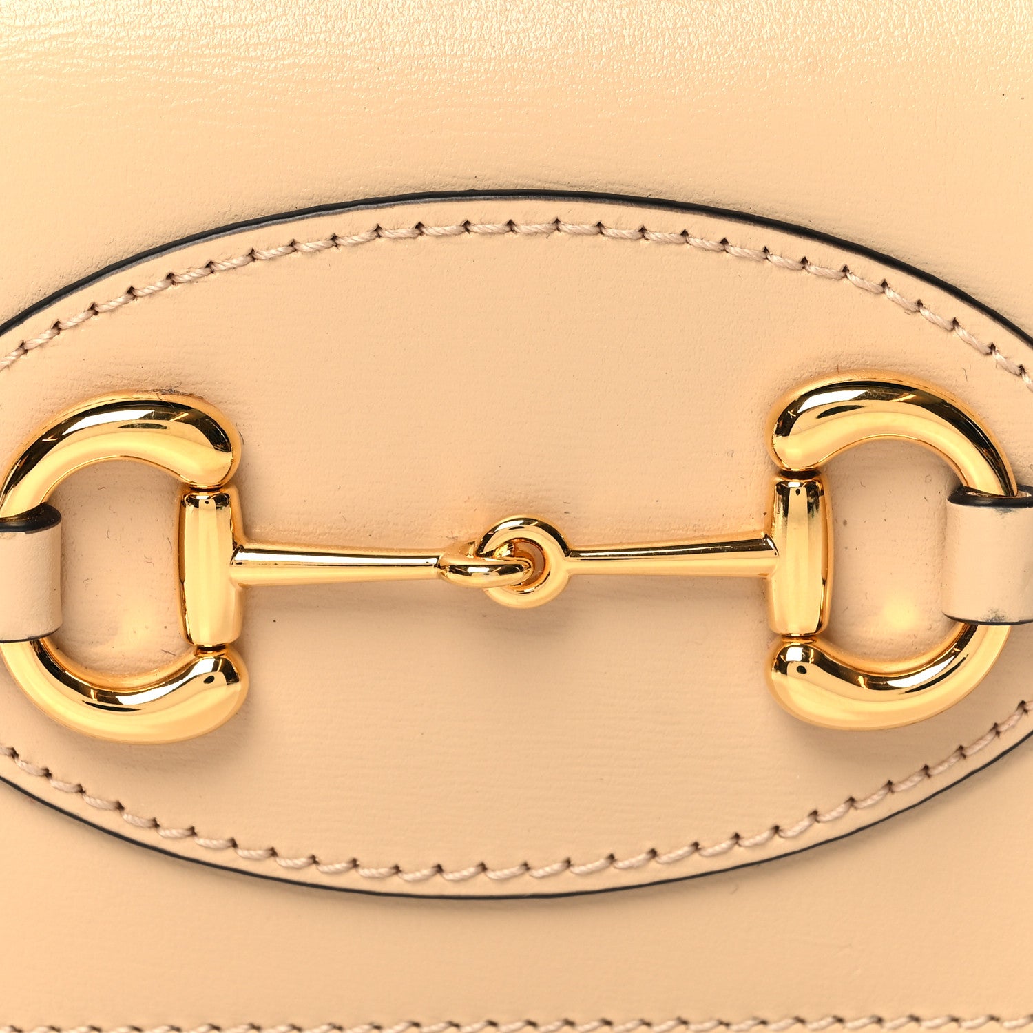 Gucci Boarded Plutone Calfskin Horsebit 1955 Card Case Wallet Bubble Tea 9 of 10
