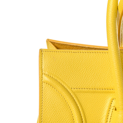 Celine Grained Calfskin Medium Phantom Luggage Yellow 13 of 28