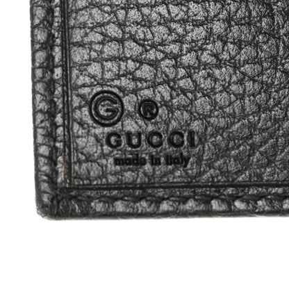 Gucci Dollar Calfskin Interlocking G French Wallet Black 7 of 9