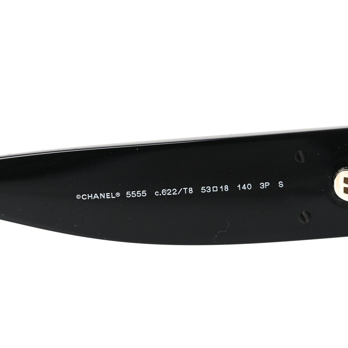 Acetate CC Square Sunglasses 5555 Black